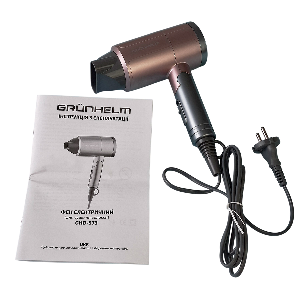 Фэн электрический для сушки волос GHD-573 Grunhelm