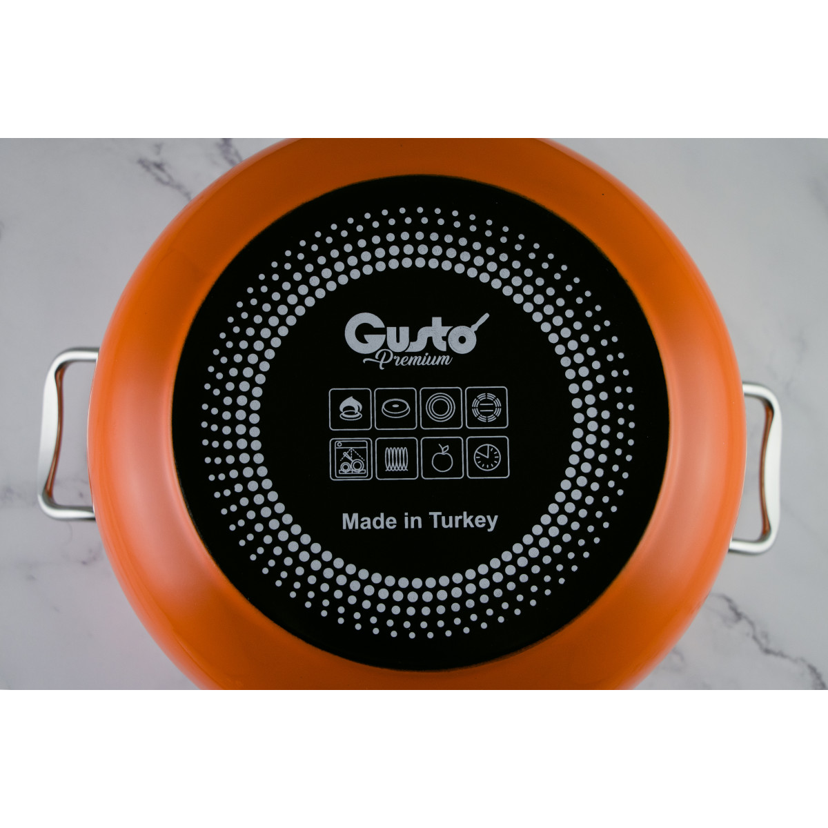 Каструля GT-T-220-О Оранж Premium 20 см 4 л Gusto