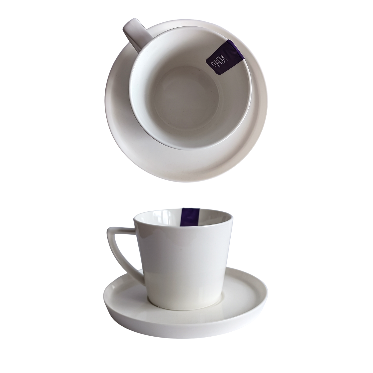 Чашка з блюдцем VT-P-3250CR Cream Royale Vittora 250 мл