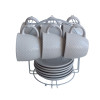 Набор Elegance VT-P-5303 6 чашек с блюдцами на подставке Vittora