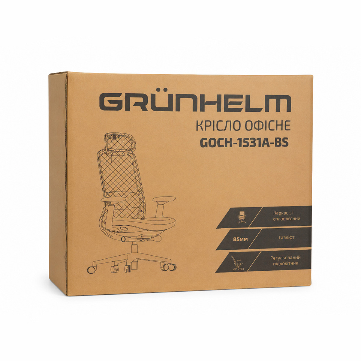 Крісло офісне GOCH - 1531А-ВS ергономічне Grunhelm
