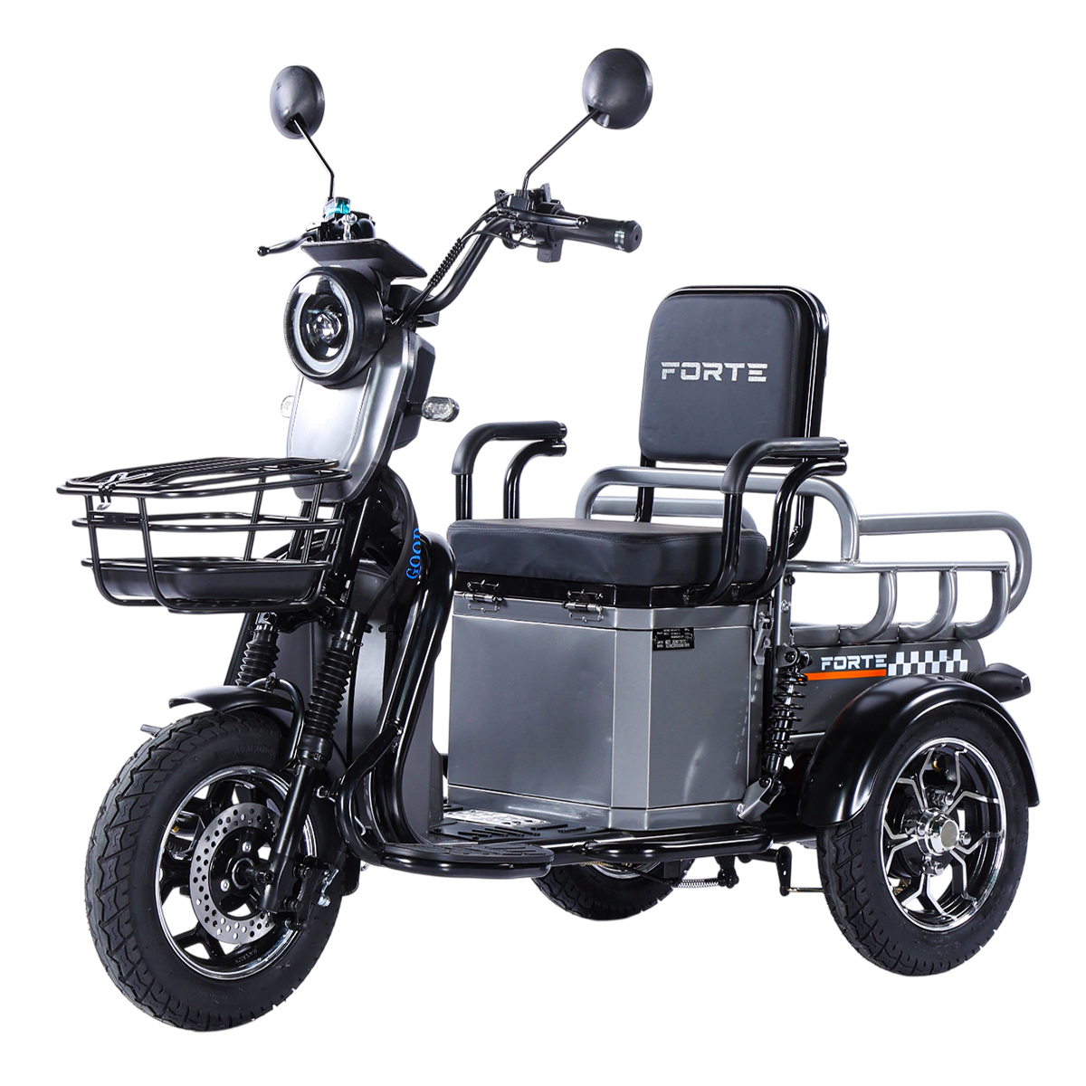 Трицикл акумуляторний Forte CARGO-WN1072 Сірий