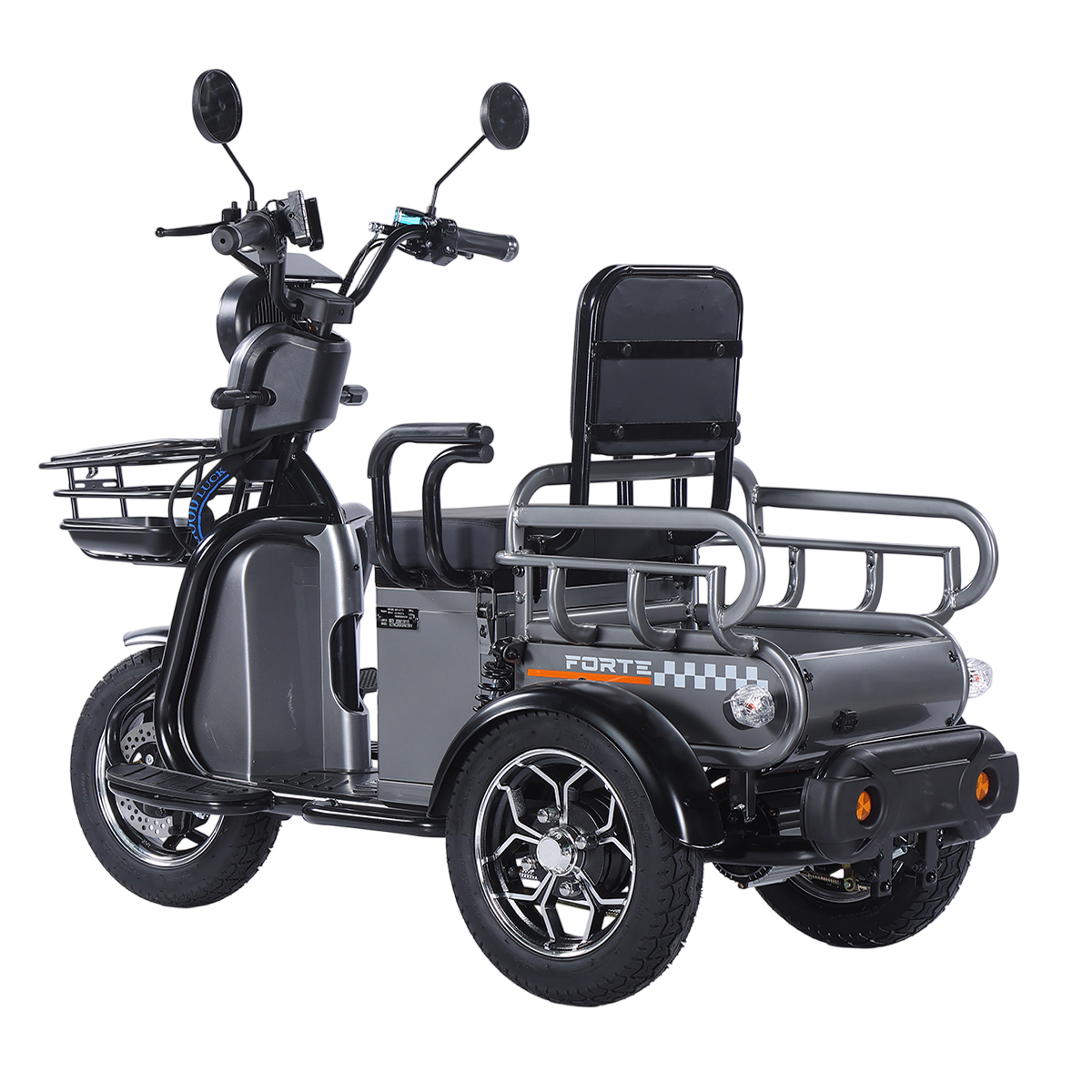 Трицикл акумуляторний Forte CARGO-WN1072 Сірий