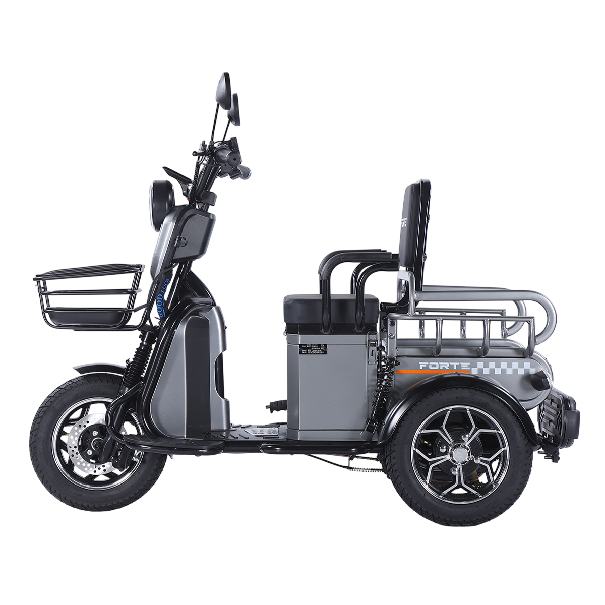 Трицикл акумуляторний Forte CARGO-WN1072 Сірий
