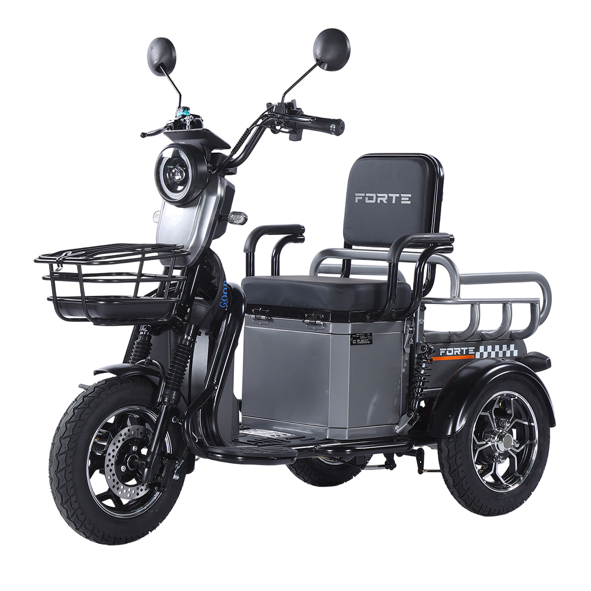 Трицикл акумуляторний Forte CARGO-WN1072 Сірий