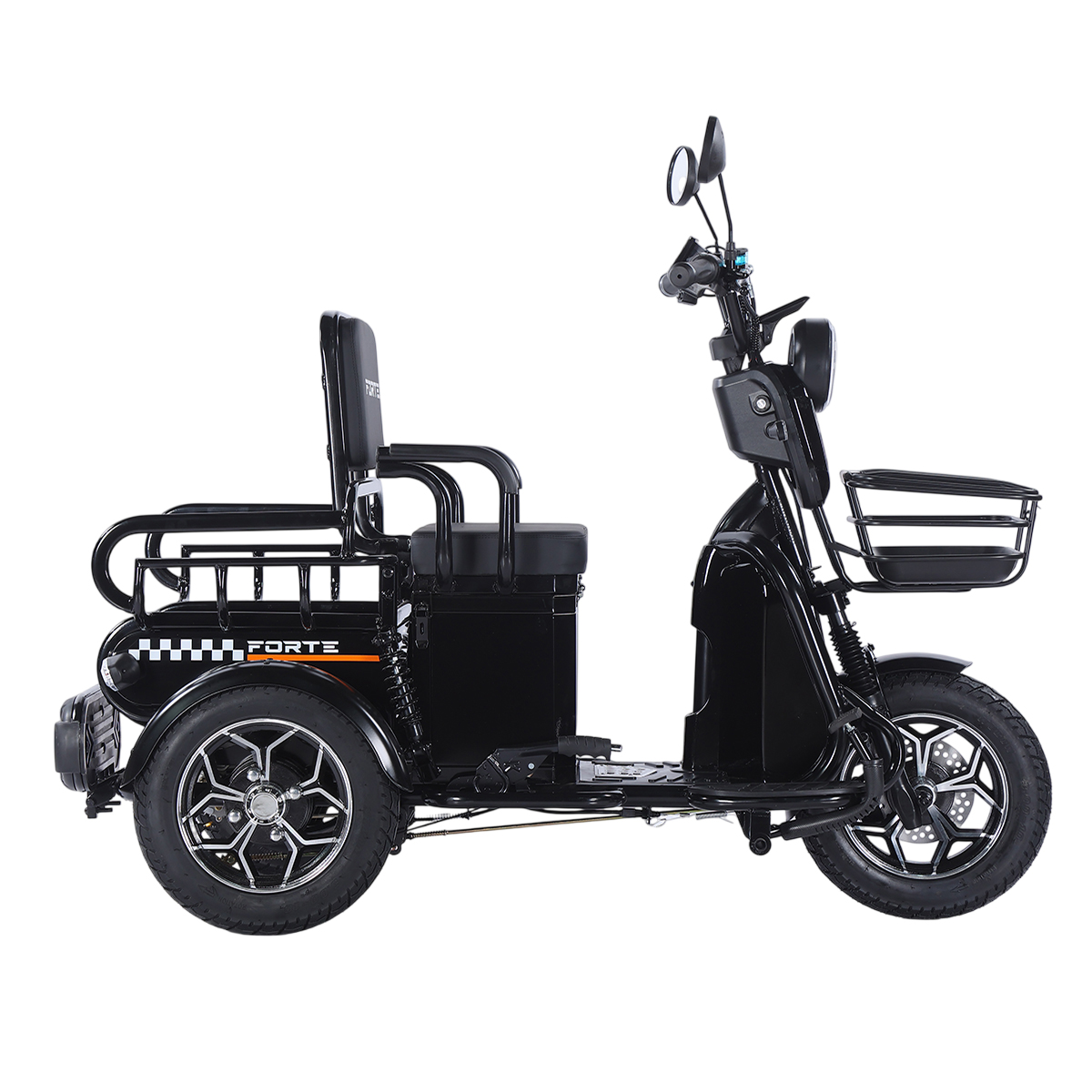 Трицикл акумуляторний Forte CARGO-WN1072 Чорний
