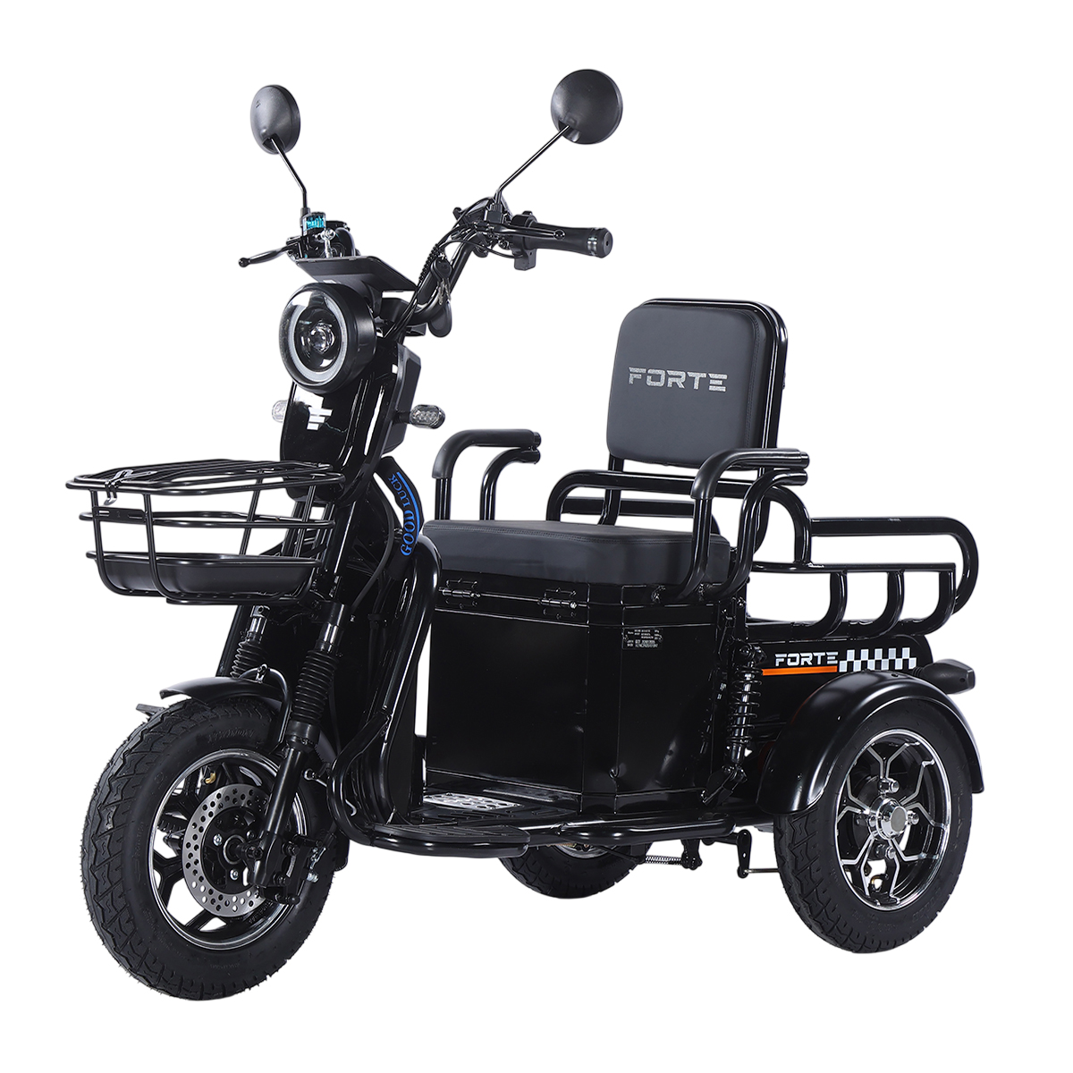 Трицикл акумуляторний Forte CARGO-WN1072 Чорний