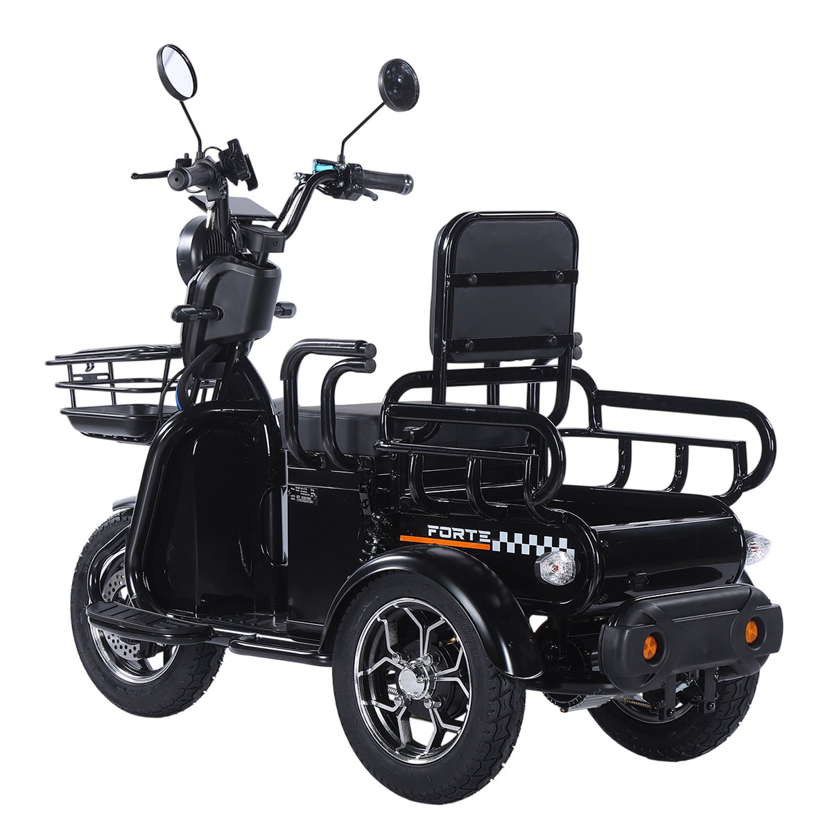 Трицикл акумуляторний Forte CARGO-WN1072 Чорний