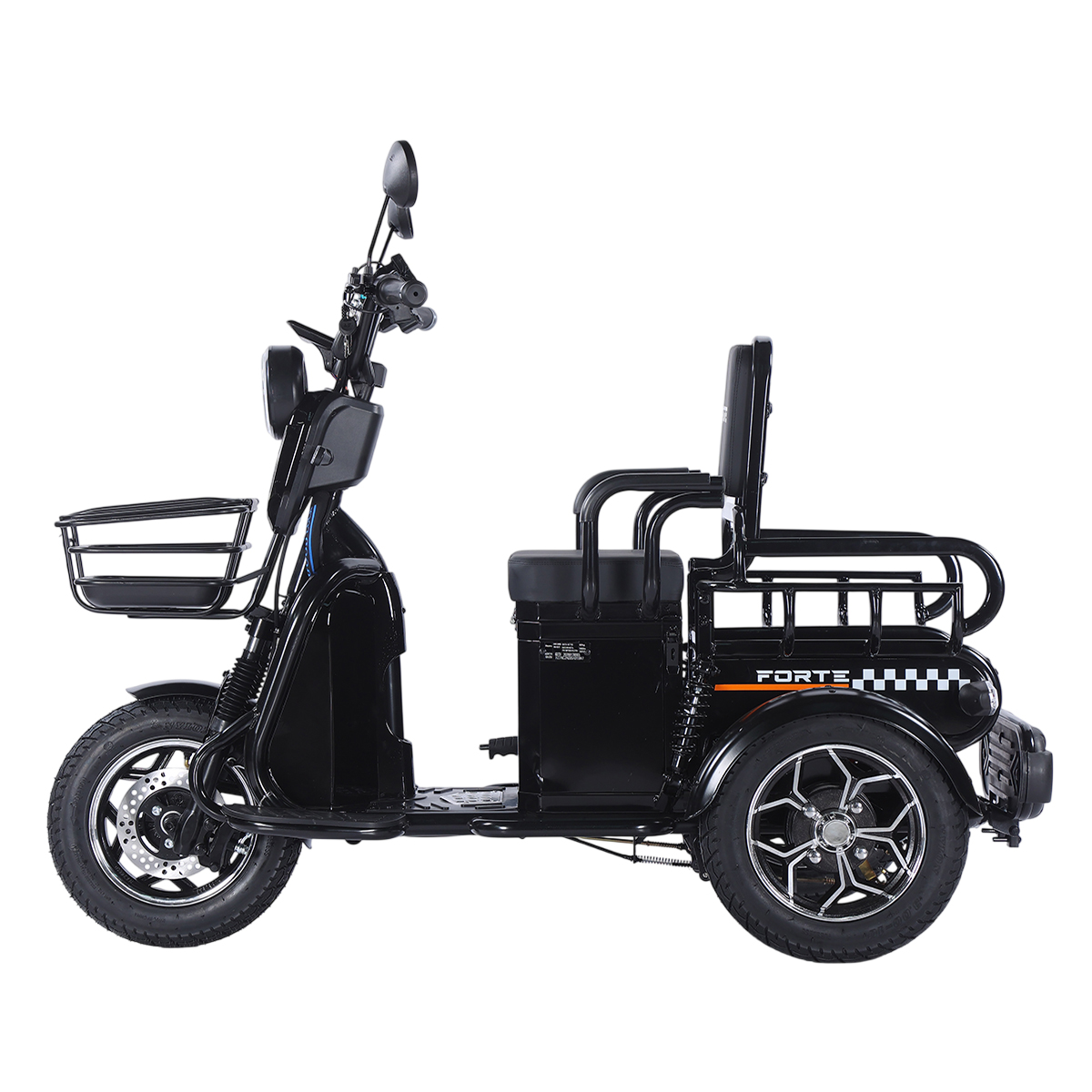 Трицикл акумуляторний Forte CARGO-WN1072 Чорний