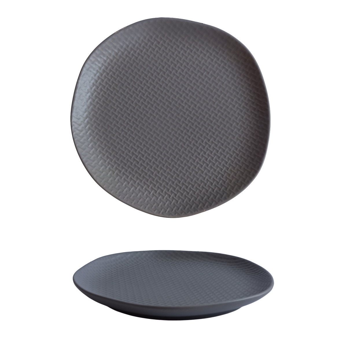 Тарілка десертна VT-P-1205GT Gray Texture Vittora 205 мл