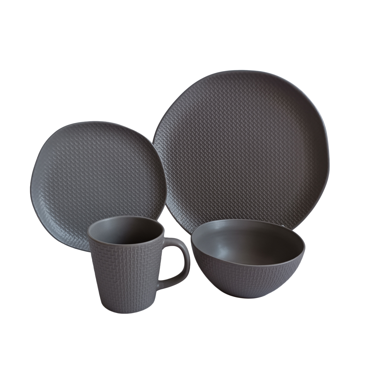 Тарілка десертна VT-P-1205GT Gray Texture Vittora 205 мл