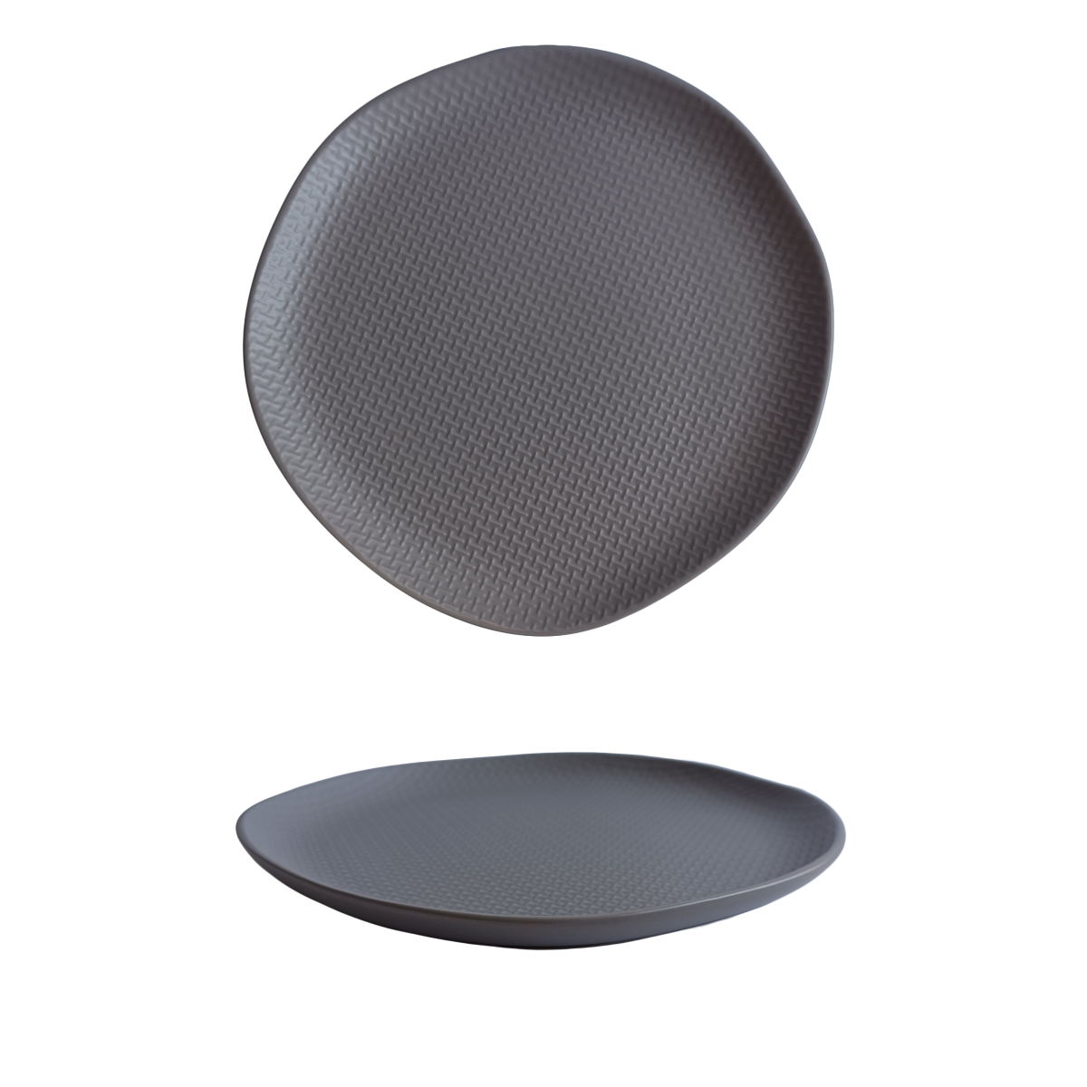Тарілка обідня VT-P-1265GT Gray Texture Vittora 265 мл
