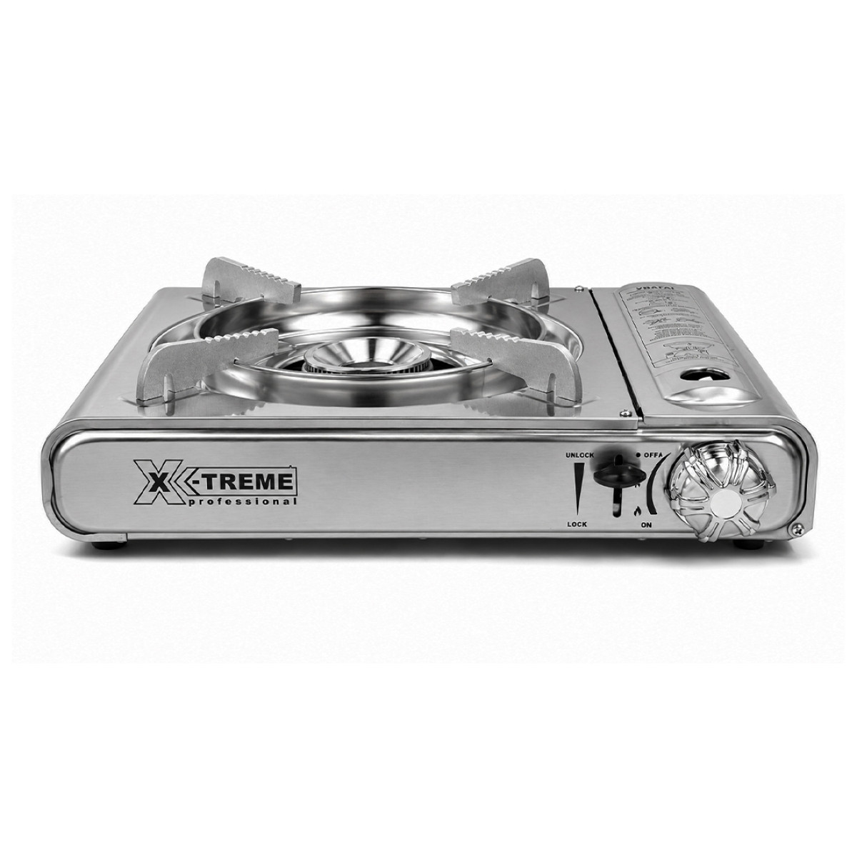 Газовая плита туристическая однокомфорочная нерж ZD-6900S (кейс) X-Treme
