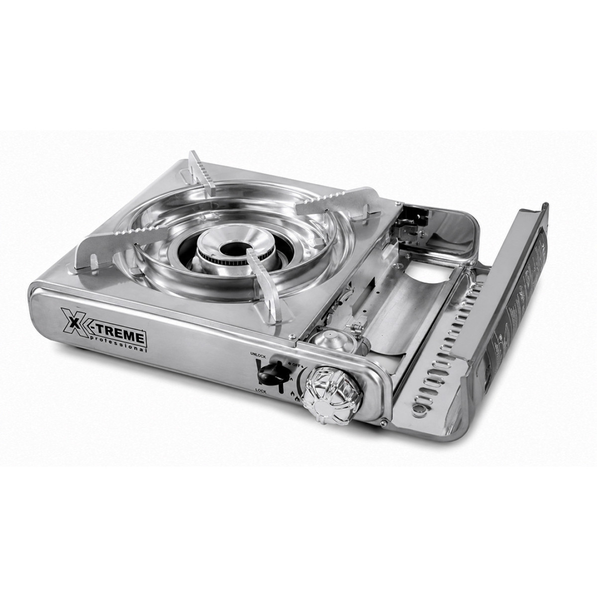 Газовая плита туристическая однокомфорочная нерж ZD-6900S (кейс) X-Treme