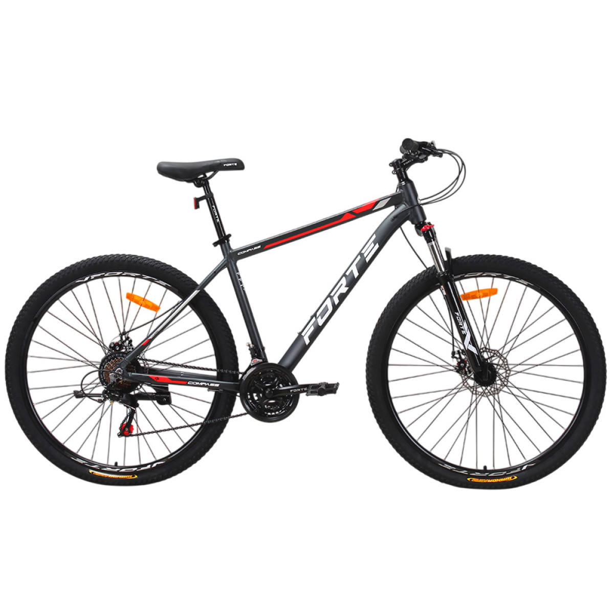 Велосипед Forte COMPASS 26.2717-06S, к27.5р17 алюминий серо-красный