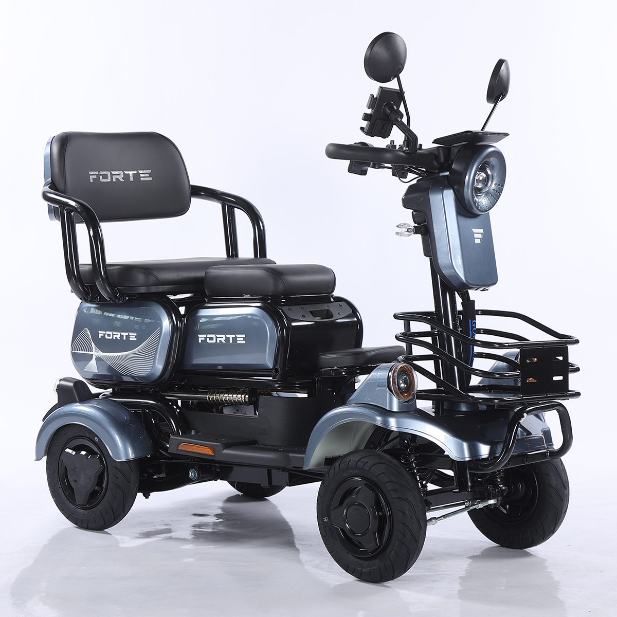Трицикл аккумуляторный Forte SONIC-WN800S Серый