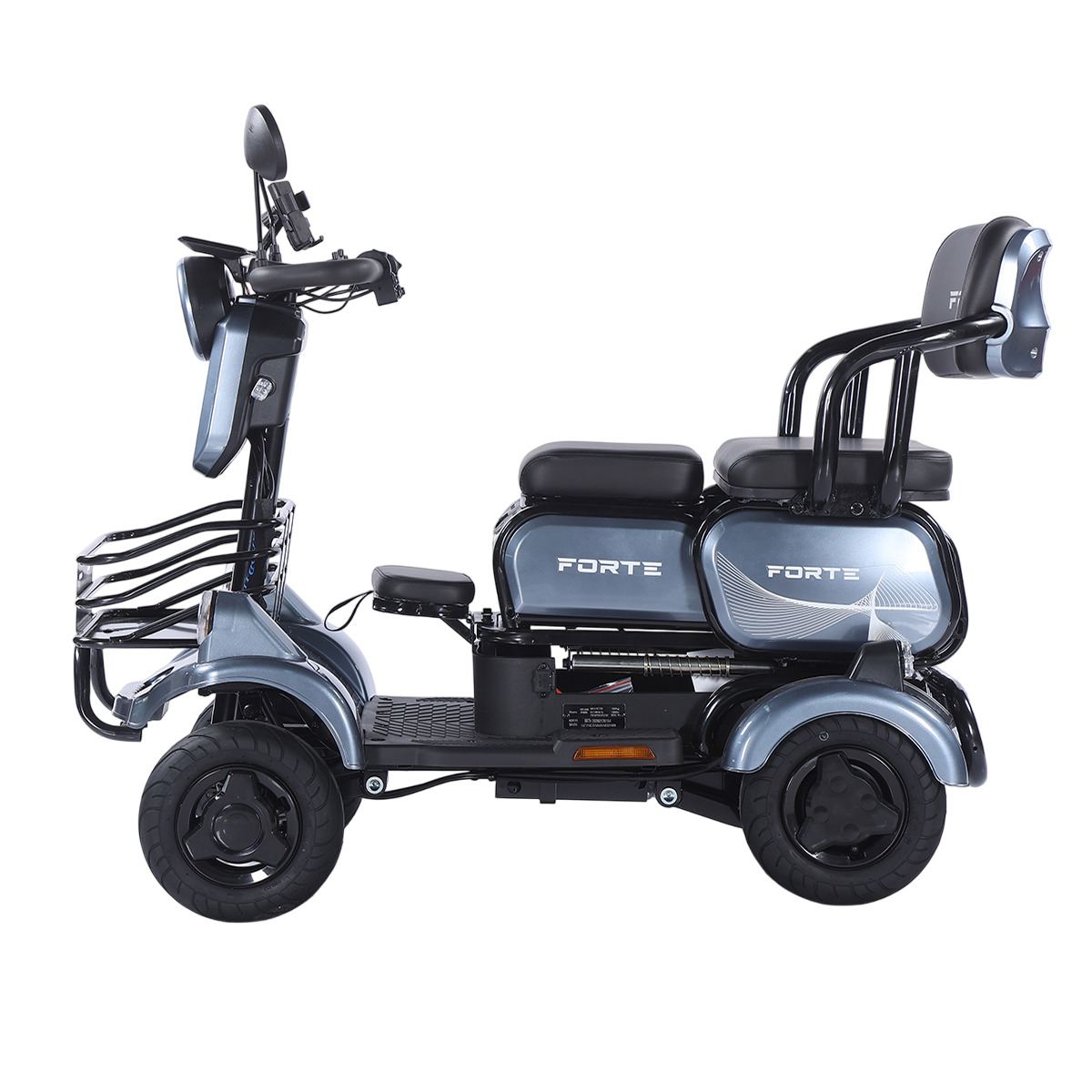 Трицикл аккумуляторный Forte SONIC-WN800S Серый