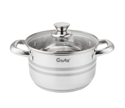 Каструля GT-1502-24 FORCE MATTE 24см, 6.1 л Gusto