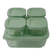 Набор стеклянных пищевых контейнеров VT-161011 Element Green 5 предметов Vittora