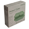 Набор пищевых стеклянных контейнеров VT-161013 Element Green 4 предметов Vittora
