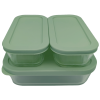 Набір харчових контейнерів скляних VT-161015 Element Green 3 предметів Vittora