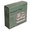 Набір харчових контейнерів скляних VT-161014 Element Grey 4 предметів Vittora