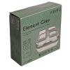 Набір харчових контейнерів скляних VT-161014 Element Grey 4 предметів Vittora