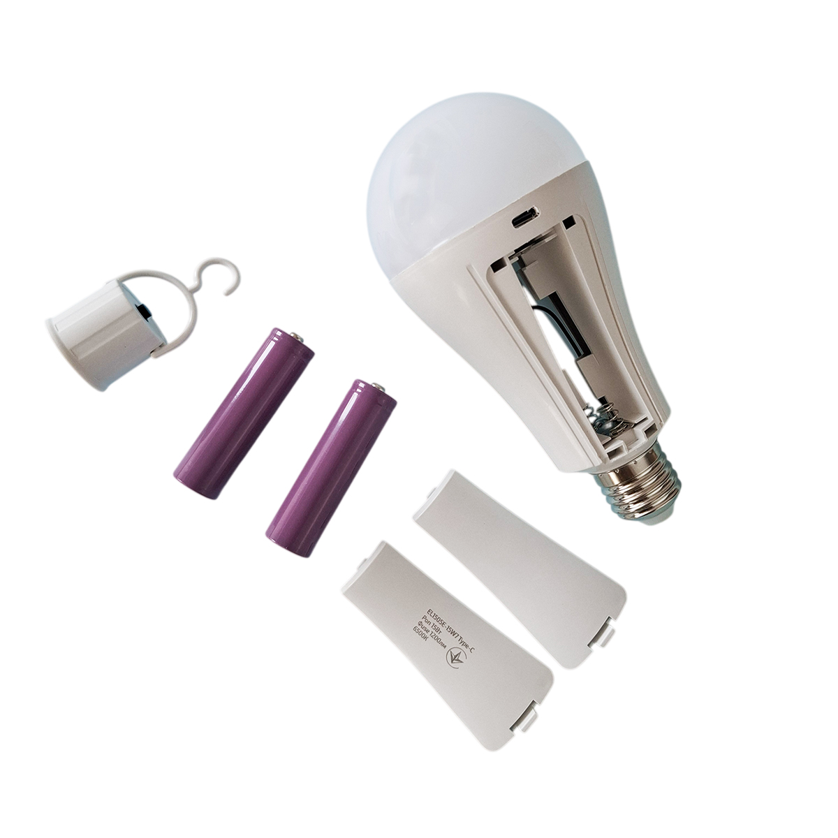 Лампа акумуляторна LED - EL1505E-15W7 Type-C WORK'S