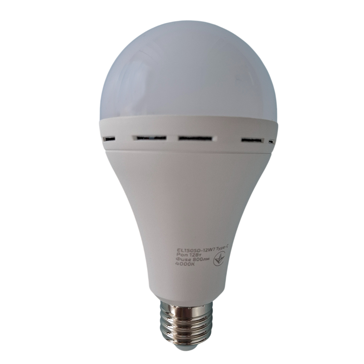 Лампа акумуляторна LED EL1505D-12W7 Type-C WORK'S