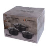 Набір каструль GT-2404-22/24/26 покриття MARBLE, 6пр. (3.2л/4.5л/5.5л) Gusto