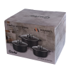 Набір каструль GT-2404-22/24/26 покриття MARBLE, 6пр. (3.2л/4.5л/5.5л) Gusto