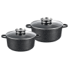 Набір каструль GT-2404-28/30 покриття MARBLE, 4пр. (6.5л/7.9л) Gusto
