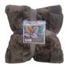 Плед VS-PL-4400G LuxuryFur 200х220см Графіт Versailles