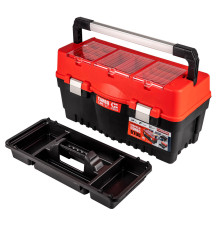 Ящик для инструментов с лотком и металлическими замками 27" Formula S700 Carbo Alu red HAISSER