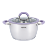 Каструля PR-1109-16 Purple iris Кришка з силіконовим обідком 16 см 1.6 л PEPPER
