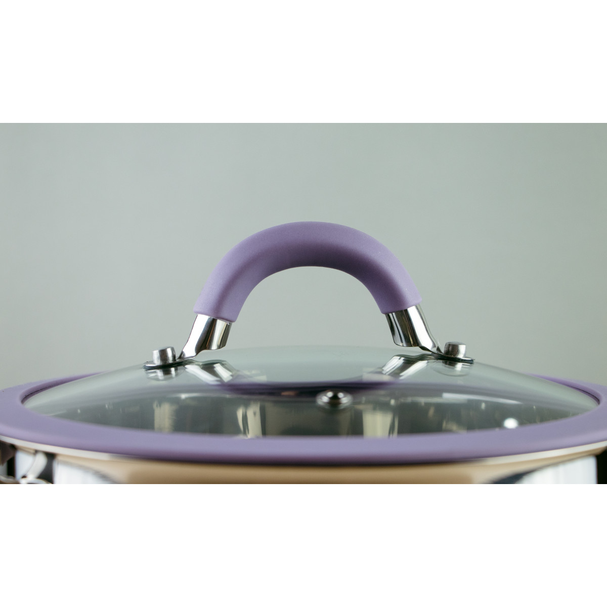 Каструля PR-1109-18 Purple iris Кришка з силіконовим обідком 18 см 2.3 л PEPPER