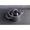 Каструля PR-1109-18 Purple iris Кришка з силіконовим обідком 18 см 2.3 л PEPPER
