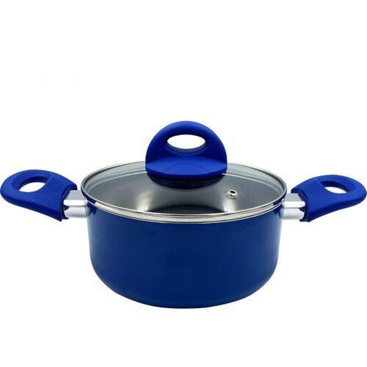 Каструля GT-2408-18/1 з кришкою покриття WEILBURGER синя 18 см Gusto