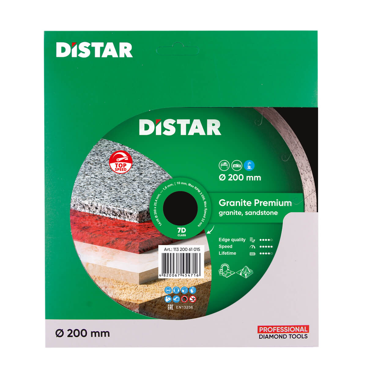 DISTAR Corona (1A1R) - 200x25,4 Granite Premium Круг алмазний