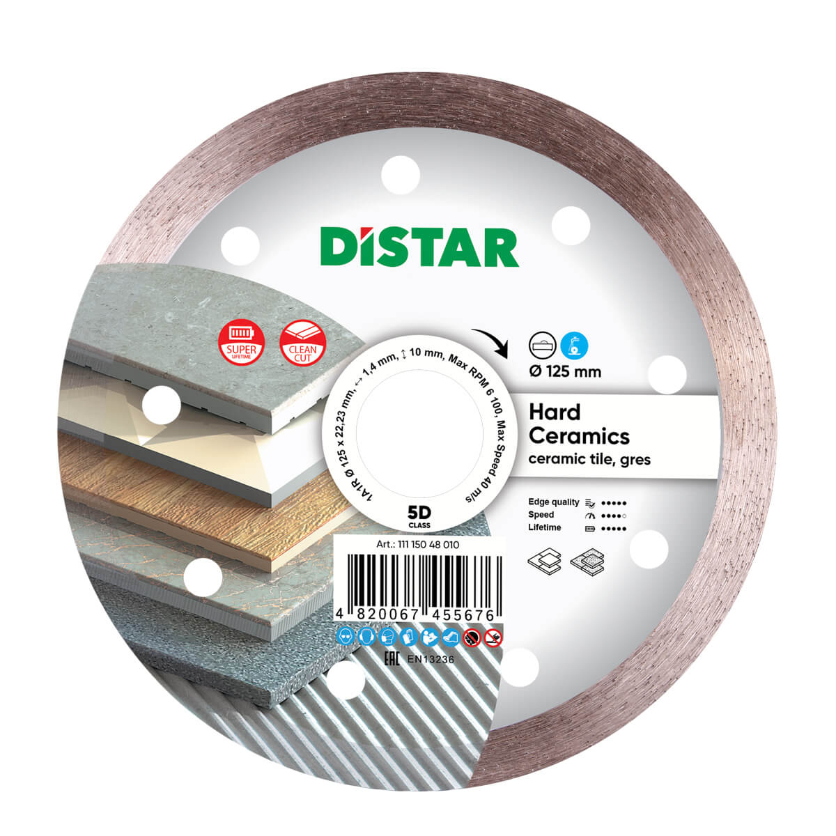 Круг алмазний Corona Distar Baumesser 1A1R Univers - (125x1.4x22.23)