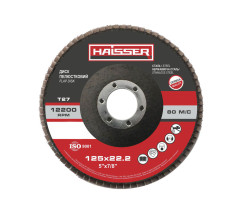 Круг пелюстковий плоский 125х22.2 мм P60 Т27 Haisser