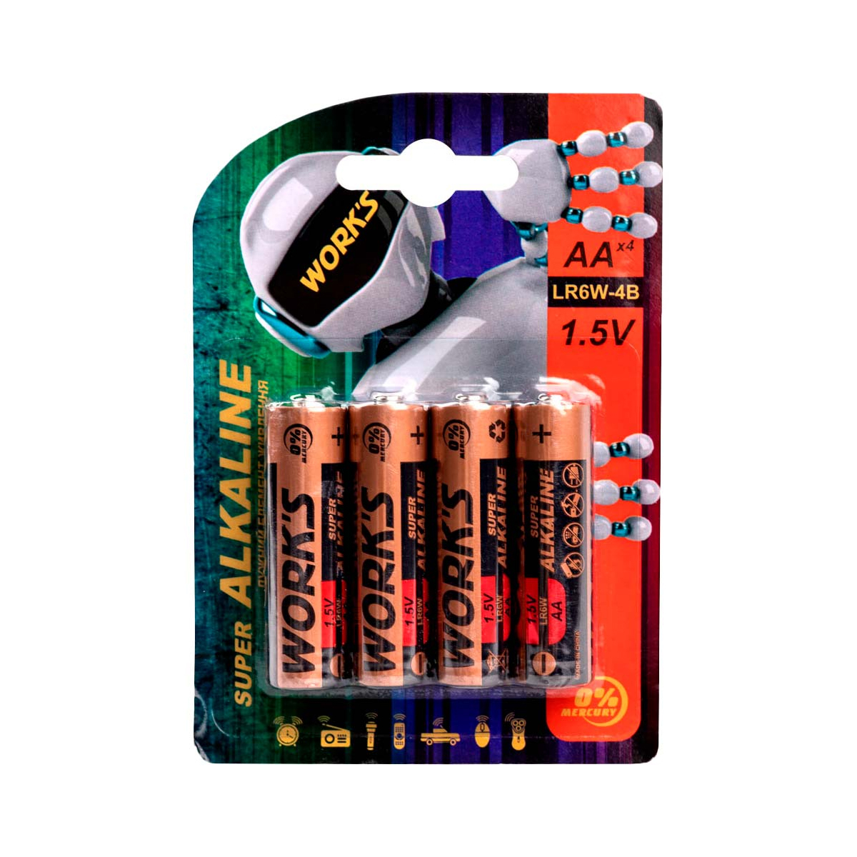 Батарейки Work's Alkaline LR6W-4B AA 4шт