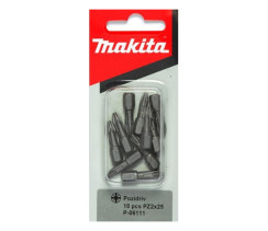 Makita P-06111 Pozidriv Набір біт з шестигранним хвостовиком PZ2 (10 шт.)
