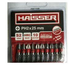 Набор бит Haisser PH1X25 мм 10шт