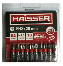 Набор бит Haisser PH2X25 мм (10шт)