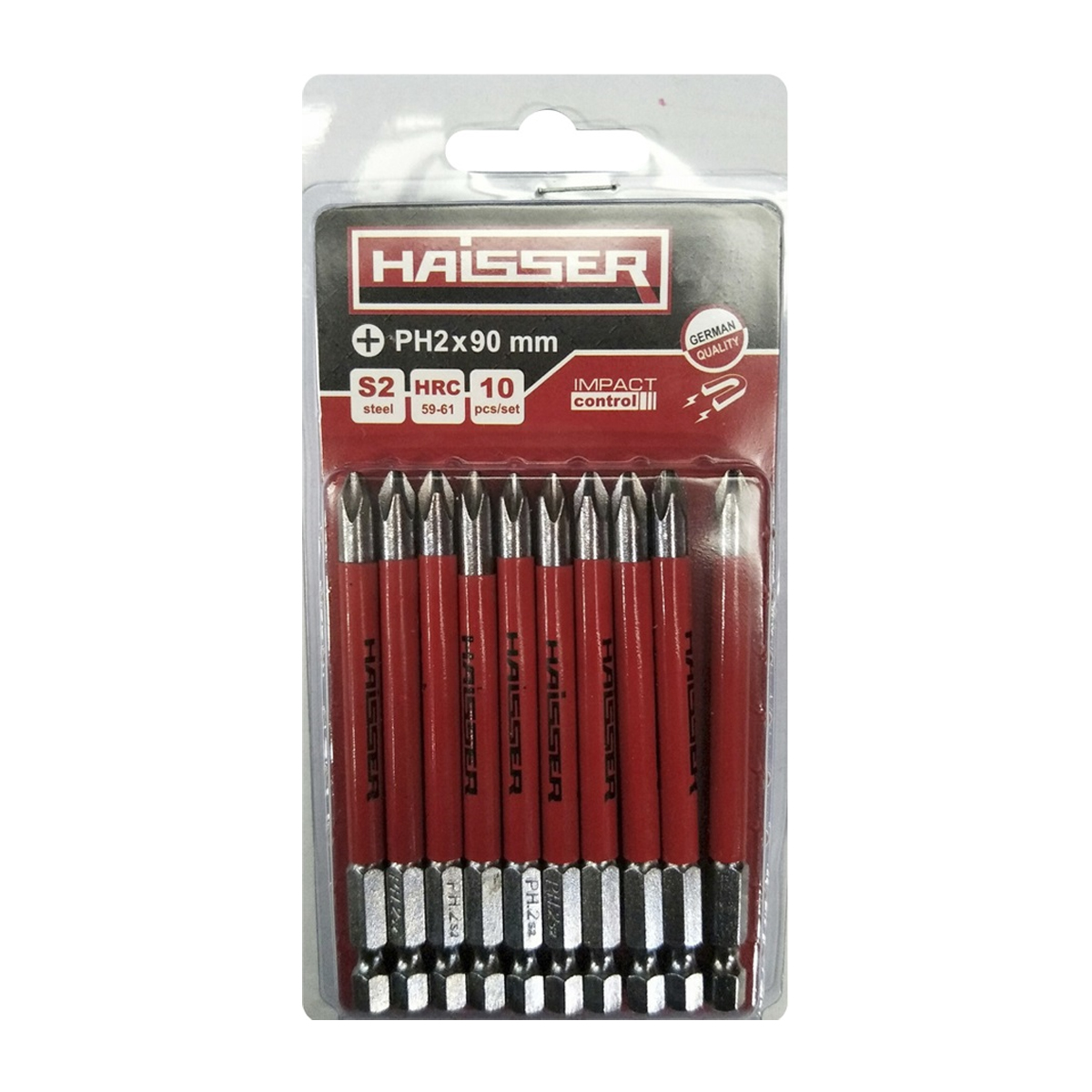 Набір біт Haisser PH2X90 мм (10шт)
