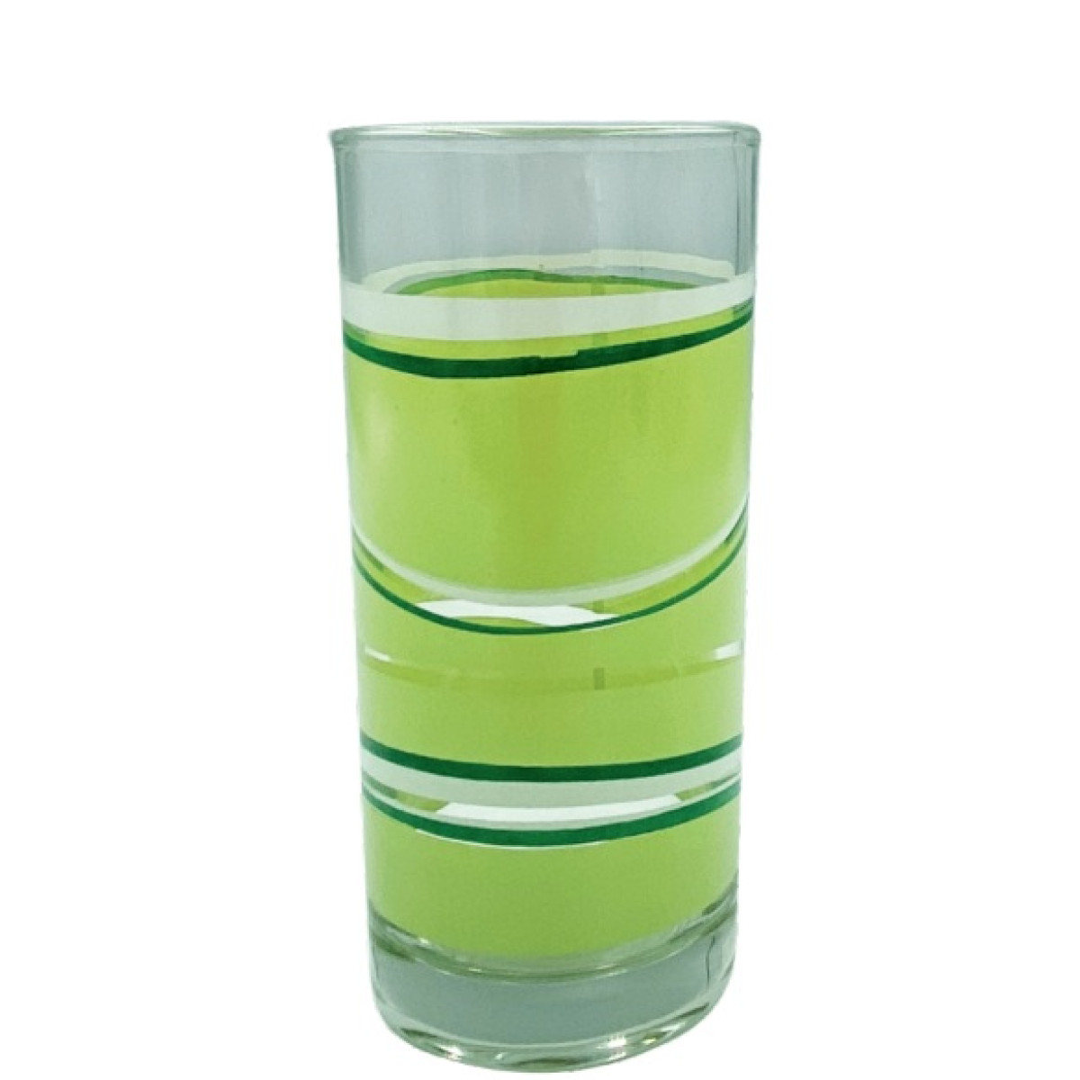 Набір склянок VT-5320/2 Зелені паралелі 230 мл Vittora 6 шт