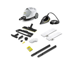 Пароочиститель SC 4 EasyFix Premium (бел) + Iron Kit (чорний праска) Karcher
