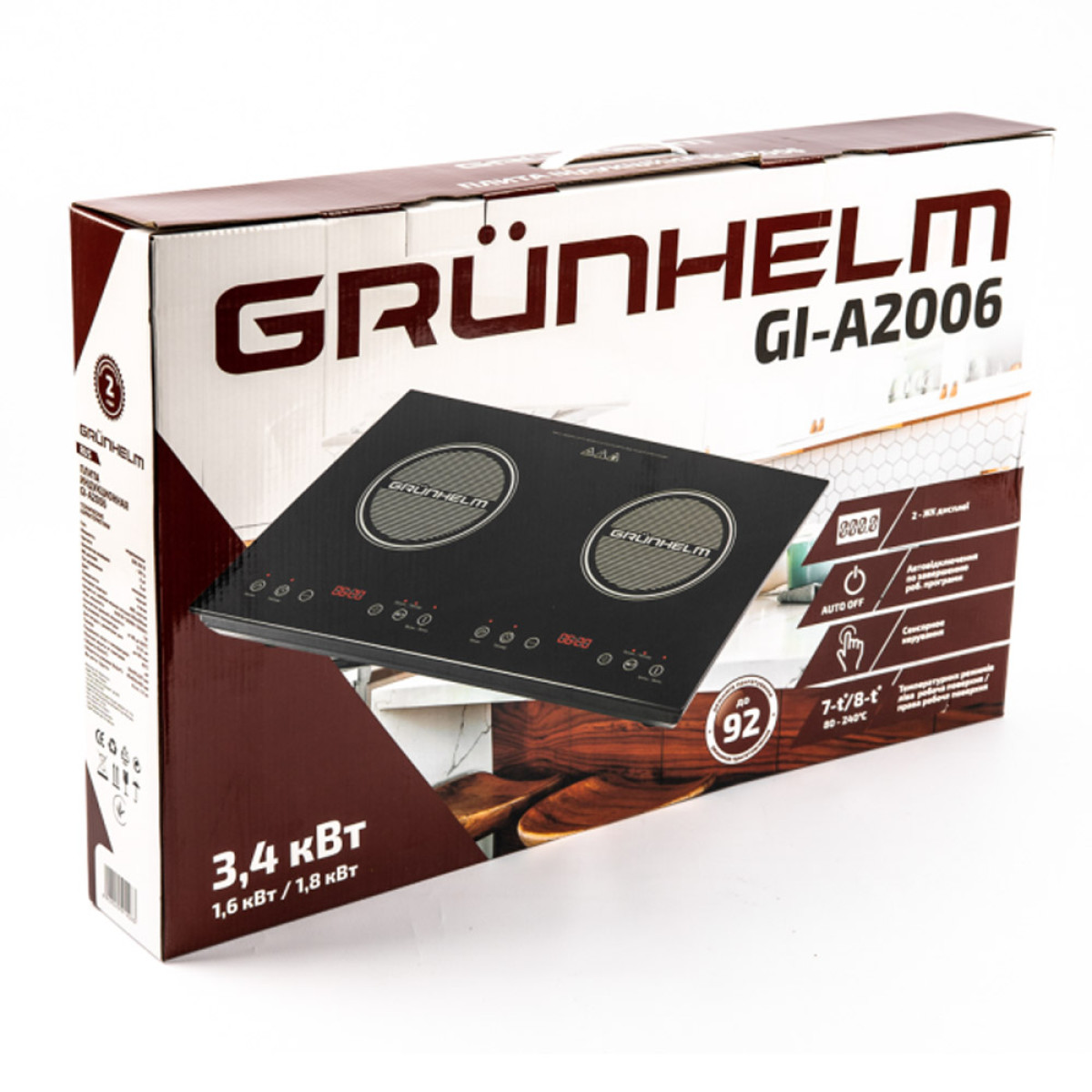 Плита індукційна GI-A2006 Grunhelm