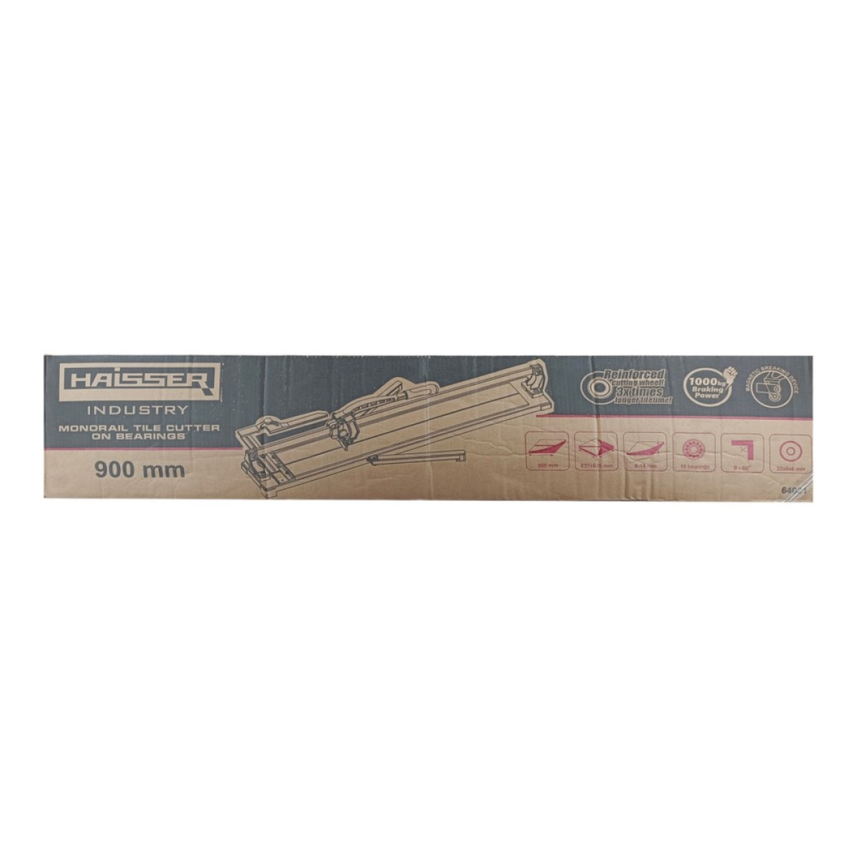 Плиткоріз 64021 монорейковий Industry 900 мм Haisser